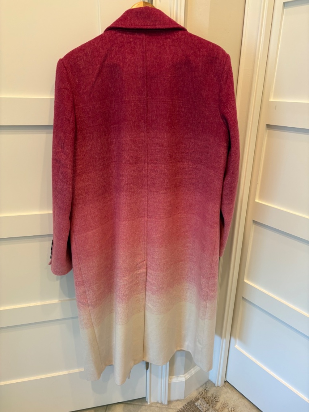 Avec Les Filles Women's Ombre Double-Faced Long Coat - Picture 3 of 3